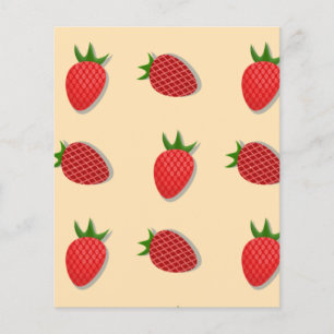 Papier Motif de fraises pour les fruits à l'été bonnes vi