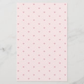 Papier Motif de la fête de thé rose nuptiale moderne (Dos)