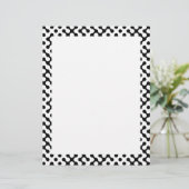 Papier Motif de labyrinthe noir (Debout devant)