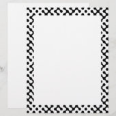 Papier Motif de labyrinthe noir (Devant / Derrière)