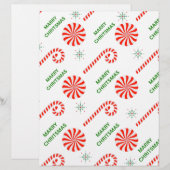 Papier Motif de Noël (Devant / Derrière)