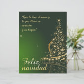 Papier Motif de Noël vert avec arbre de Noël. (Debout devant)