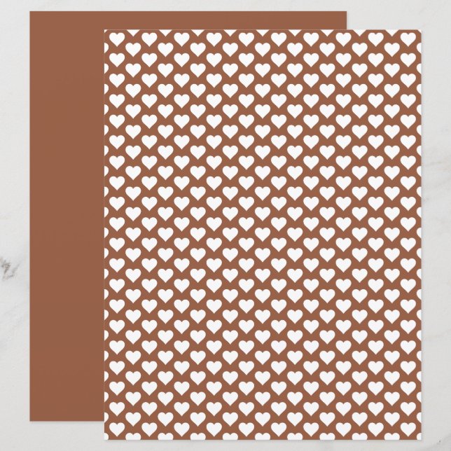 Papier Motif  de noix de coco Brown (Devant / Derrière)