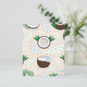 Papier Motif de noix de coco coloré (Debout devant)