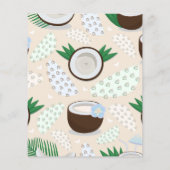 Papier Motif de noix de coco coloré (Dos)