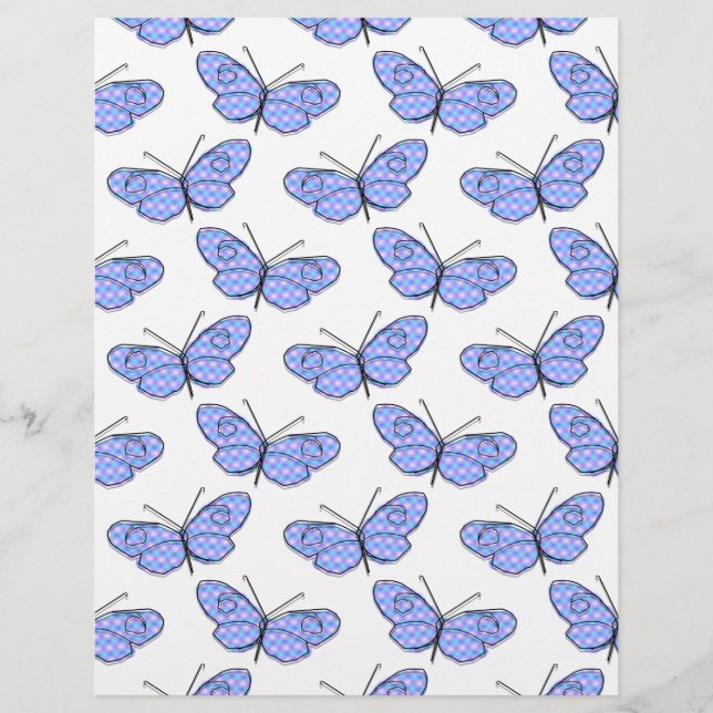 Papier Motif de papillon cosmique (Devant)