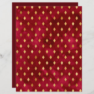 Papier Motif de scrapbook Gold Diamond de Bourgogn