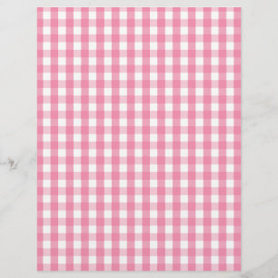 Papier Motif de vérification En vichy rose