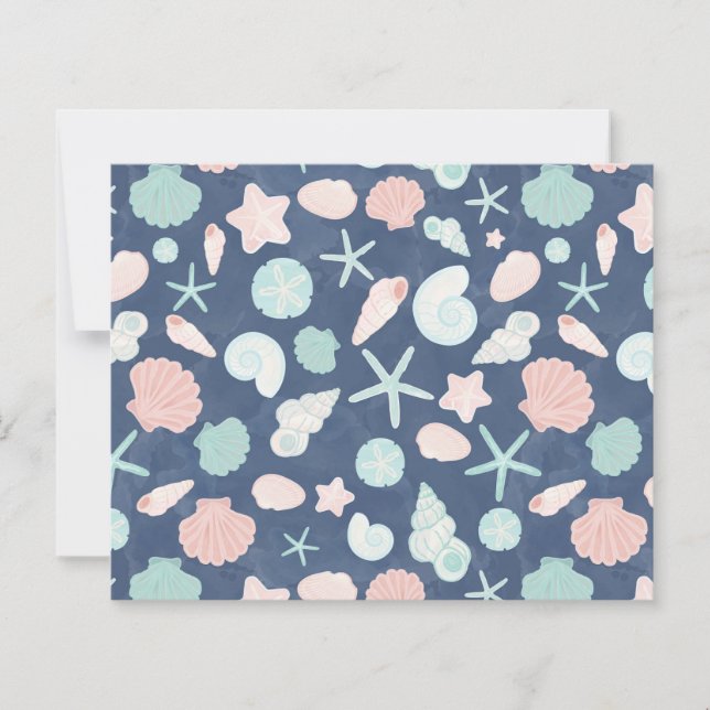Papier motif des coquillages (Devant)