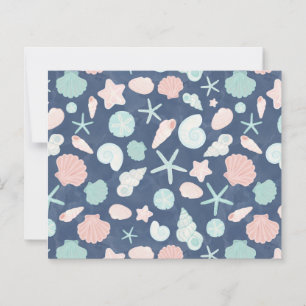 Papier motif des coquillages
