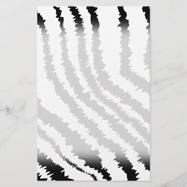 Papier Motif d'impression Black Zebra. (Devant)