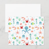 Papier Motif du monde marin (Devant / Derrière)