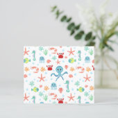 Papier Motif du monde marin (Debout devant)
