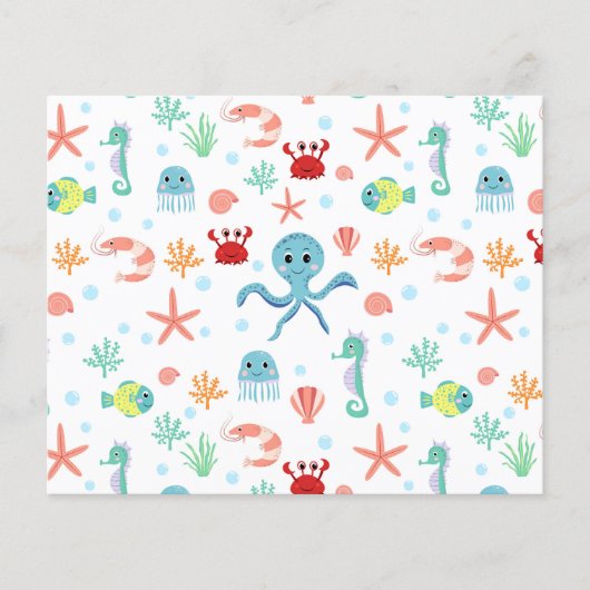 Papier Motif du monde marin (Devant)
