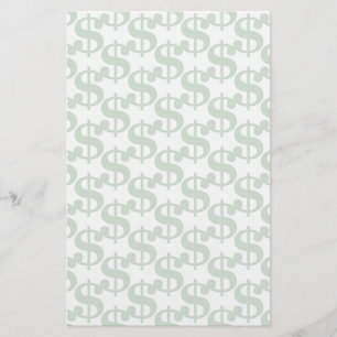 Papier Motif du symbole Dollar