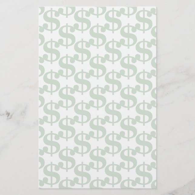 Papier Motif du symbole Dollar (Devant)
