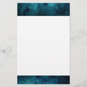 Papier Motif élégant d'aquarelle de mandala de turquoise