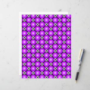 Papier Motif en treillis noir et blanc à points roses mag