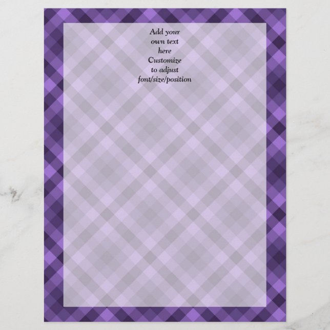 Papier Motif en vichy violet (Devant)
