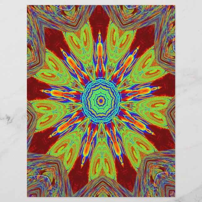 Papier Motif ethnique d'Asie africaine (Devant)