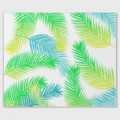 Papier Motif Feuille Palm - Cadeau Tropical (Plat)