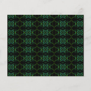 Papier Motif floral vert et noir.