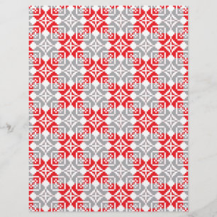 Papier Motif géométrique du soleil du matin letton VI
