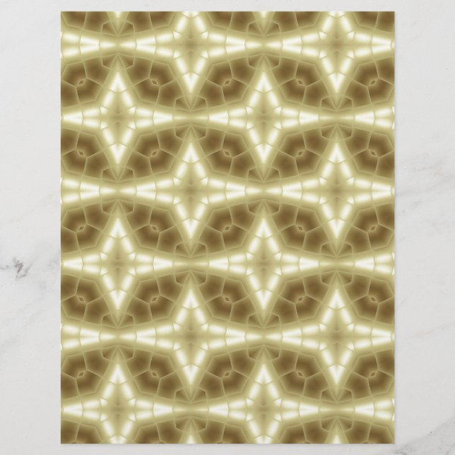 Papier Motif Gold Abstrait (Devant)