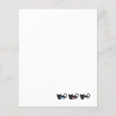 Papier Motif II de chat mignon (Dos)