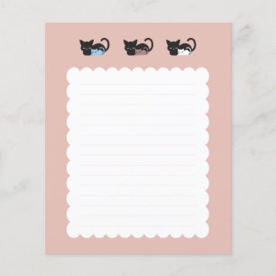 Papier Motif II de chat mignon