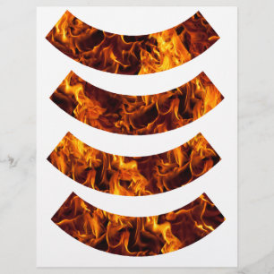 Papier Motif incendie et flamme
