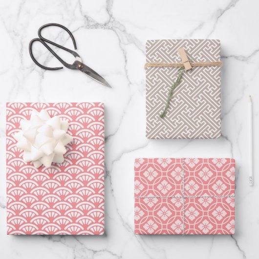 Papier Motif japonais 3 en 1 (Recto)
