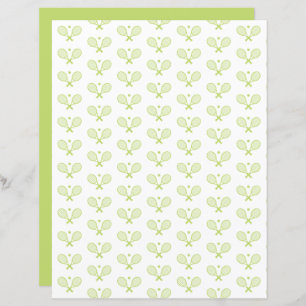 Papier Motif minimaliste de tennis