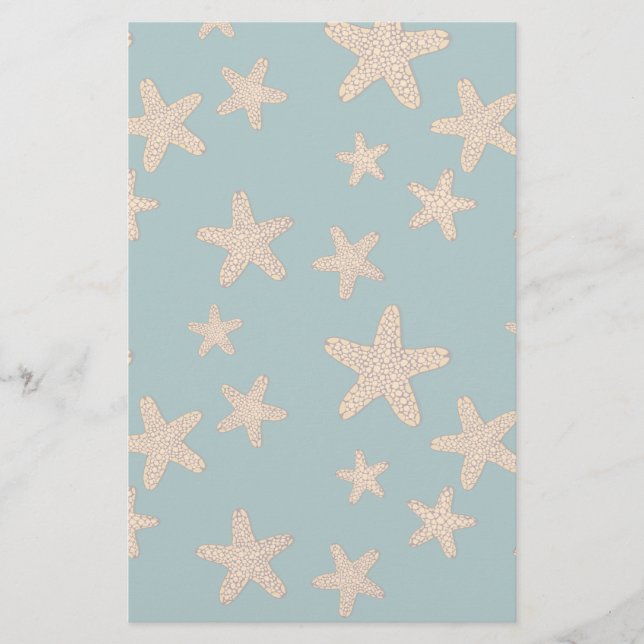 Papier Motif orange Starfish (Devant)