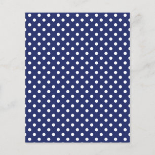 Papier Motif Pois bleu et blanc de la Marine