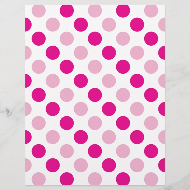 Papier Motif pois rose (Devant)