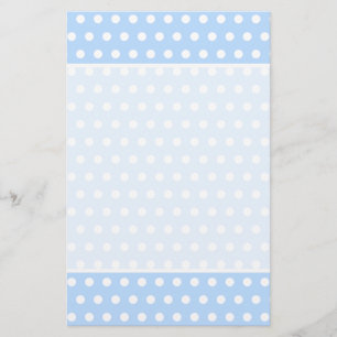 Papier Motif Polka blanc et bleu. Spotty.