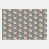 Papier Motif Retro Atomic Crescents (Devant)