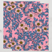 Papier Motif rose de chien (Devant / Derrière)