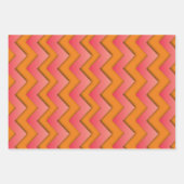 Papier Motif rose et orange (Devant 2)