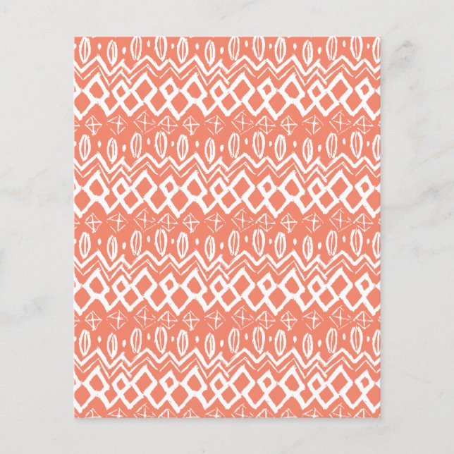 Papier Motif tribal blanc (Devant)