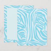 Papier Motif Zèbre Bleu (Devant / Derrière)