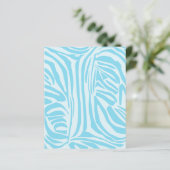 Papier Motif Zèbre Bleu (Debout devant)
