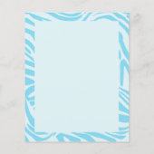 Papier Motif Zèbre Bleu (Dos)