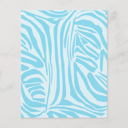 Papier Motif Zèbre Bleu (Devant)