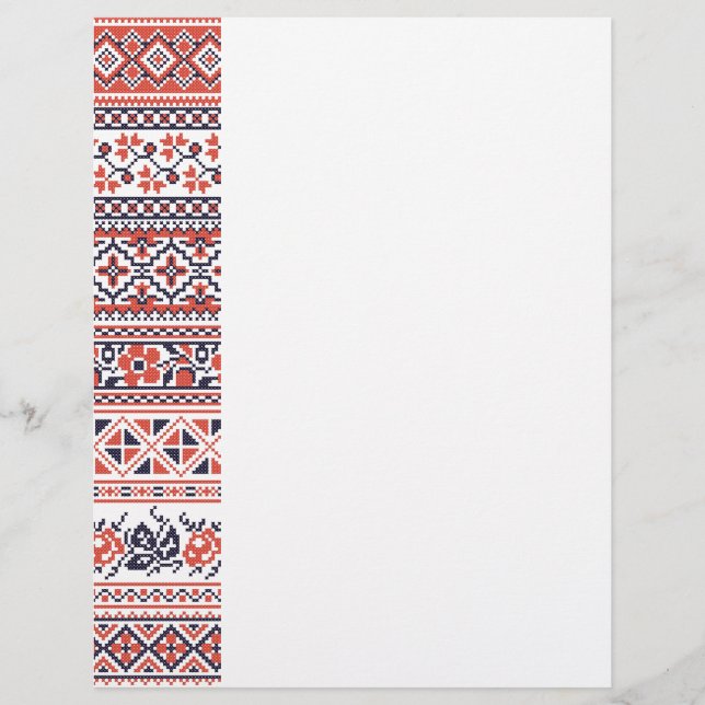 Papier Motifs de conception de point de croix (Devant)