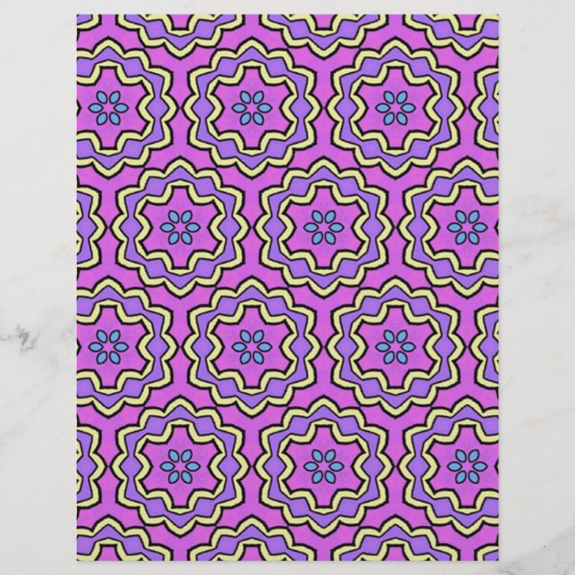 Papier Motifs multicolores (Devant)