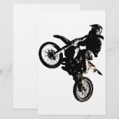 Papier Motocross (Devant / Derrière)