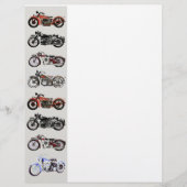 Papier MOTOCYCLES vintages (Devant)