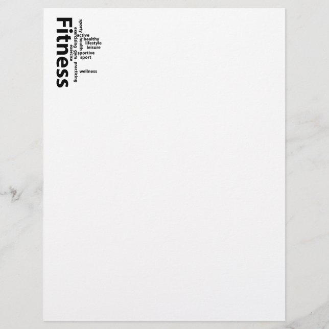 Papier Mots fitness (Devant)